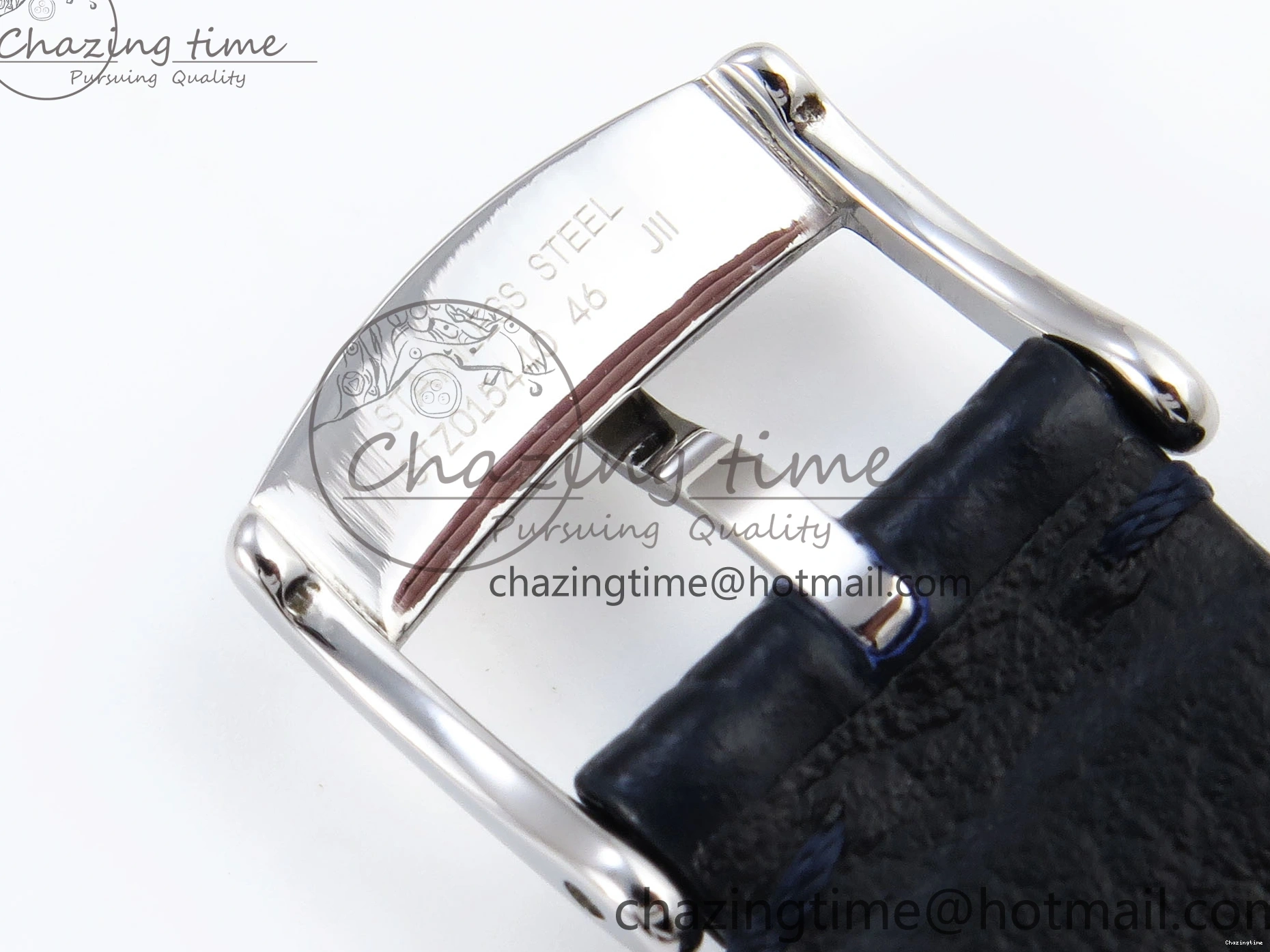 1230 Trendsetting De Ville Power Reserve SS MKF 1:1 Best Edition Blue Textured Dial on Black Leather Strap A 7742